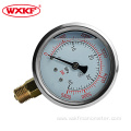 shell brass bottom connection glycerin filled pressure gauge